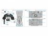 Quinta Studio QDS-48390 Macchi C.202 Folgore Late 3D-Printed & coloured Interior on decal paper (Hasegawa/Eduard) (Small version) 1/48